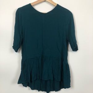 ASOS | Teal Short Sleeve Peplum